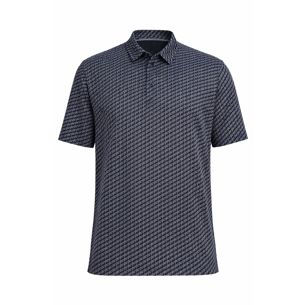 Mens 3XL Performance Polo Shirt Short Sleeve Geometric Print‎ Golf Casual